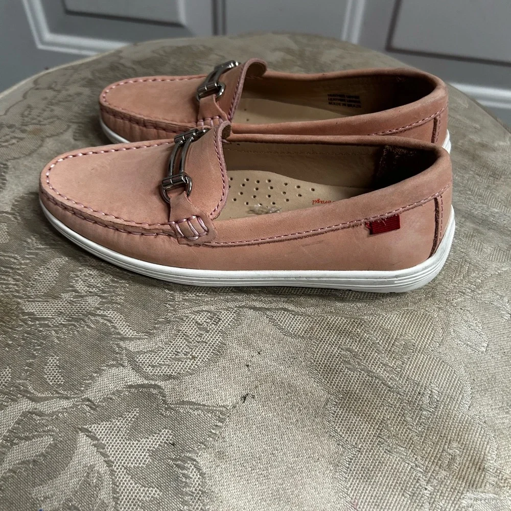 Marc Joseph New York Leather Loafer in Dusty Pink Sz 13.5